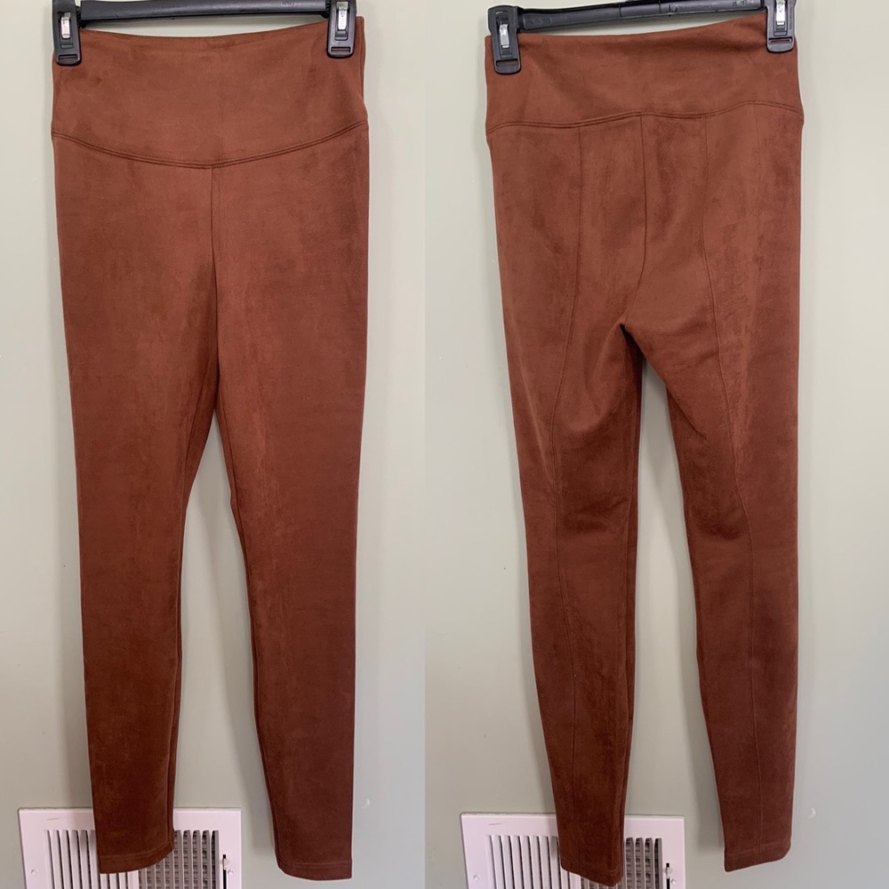 WHBM Brown Suede Leggings